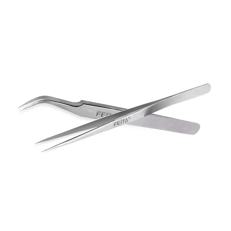 Eyelash Tweezers - FEITA Precision Eyelash Extension Tweezer Set -