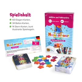Numberloor - The Maths Game; Counting Numbers; Levels, Maths, up to 20, Card Game for Children