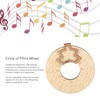 Wooden Melody Tool,Round Circle of Fifths Wheel,Musical Educational Tool,Music Transpose