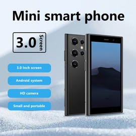 3.0“ Mini-Smartphone, 4G Kindertelefon, Dual-Sim-Karte, 2000 mAh Akku, Studententelefon im Taschenformat, Touchscreen Kleines Smartphone Grün