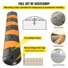 VEVOR Rubber Speed Bump, 1 Pack 2 Channel Speed Bump