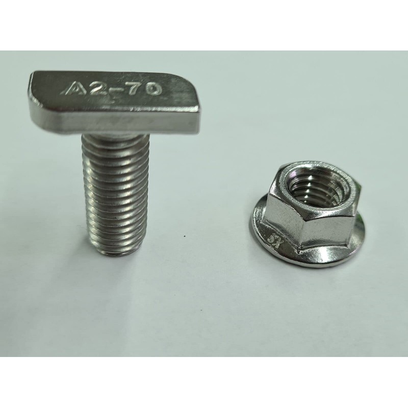 NAKA Hammer Head Screw Set Including Nut M10 Photovoltaic Aluminium