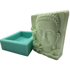 Lotus Buddha DIY Soap Mold Candle Wax Silicone Molds,Handcrafted Buddha Mould for Aroma Plaster Concrete Diffuser Epoxy Resin Decoration Craft Making