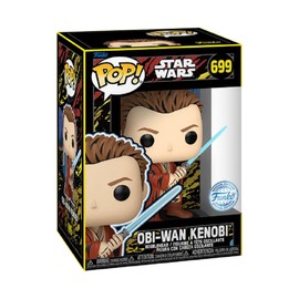 Funko Pop! Star Wars Obi-Wan Kenobi Retro Vinyl Bobblehead Figure, 4.05 inches, The Phantom Menace 25th Anniversary