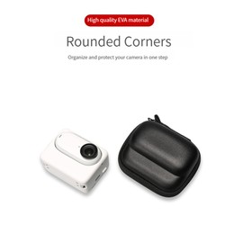 SHEAWA Mini Storage Bag Case for Insta360 GO3 Camera,Carrying Portable Boxes Sports Camera Protection Accessories (Black)
