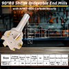 Duraaamo R8 Shank Indexable End Mill 3'' Diameter by 6-1/4''
