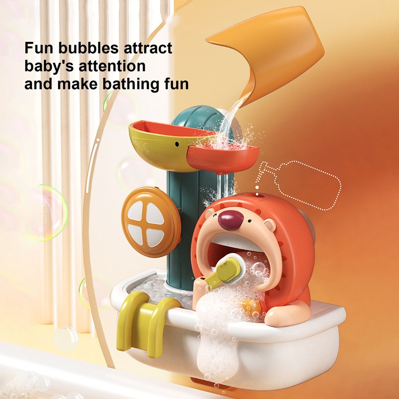 Bath Toy Water Spray Cute Animal Toy Bubble Flow Bathtub