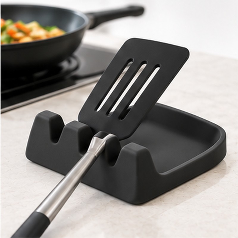 Silicone Utensil Rest for Spoons, Forks & Spatulas – Non-Slip
