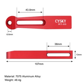 CYSKY Bicycle C Brake Extension Adapter, V Brake to C Brake Conversion Rack Converter Adapter for Road Bike Folding Bike (Red)