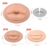 YEEFAIRY 3D Silicone Fake Lips Large with Lipstick for Makeup