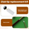 10PCS Pool Cue Tips,Snooker Cue Tip,Screw on Pool Stick Tips