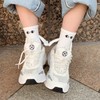 Magnetic Couple Hand-Holding Socks - Unisex Rainbow Humorous Mid-Calf Trendy Fashion Size/White 5ea