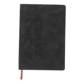 Operitacx Notebook To List Planner Work Memo Pads Memo Note Book 2025 Journal 2025 Appointment Book 2025 Schedule Planner Work Calendar To List Notepad Academic Planner Pu Black