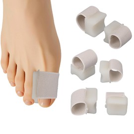 BOXOB 6pcs Gel Toe Separators for Women and Men, Big Toe Corrector Foot Comfort and Alignment Spacers for Overlapping Toes