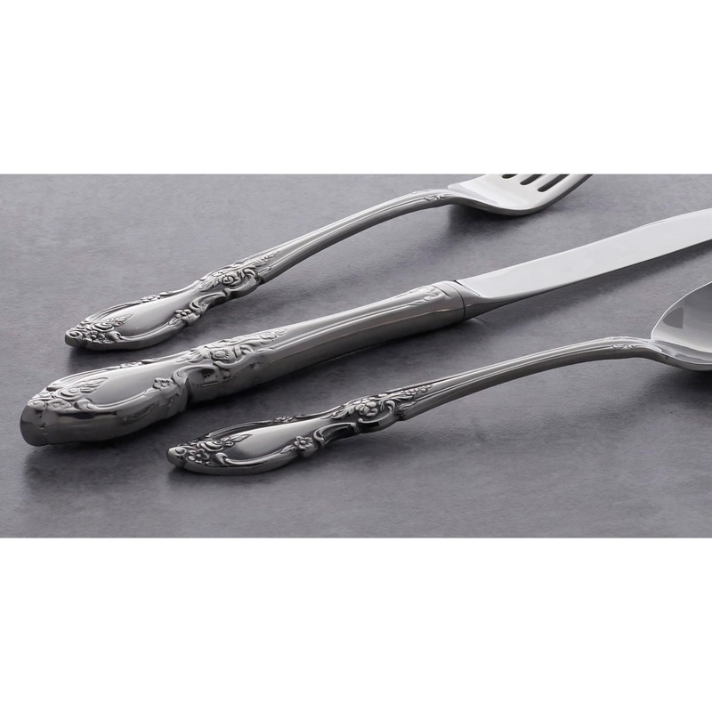 Oneida Louisiana 4-Piece Fine Dinner Forks Stainless Steel Silverware Set,