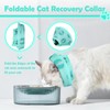 Kinwodon Green Cat Cone Collar Soft, Adjustable Cat Recovery Collar