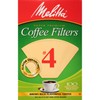 Melitta #4 Cone Coffee Filters, Unbleached Natural Brown, 100 Total
