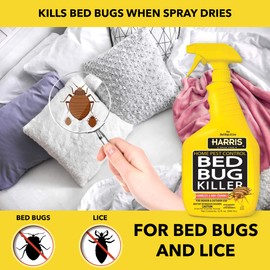 Harris Bed Bug Killer, Liquid Spray with Odorless and Non-Staining Formula (32oz)