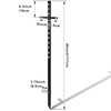 Gisafai 2 Pcs 46 Inches Yard Sign Stakes Heavy Duty