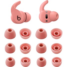 ALXCD Eartips Compatible with Beats Fit Pro, S/M/L 3 Sizes 6 Pairs Soft Silicon Earbuds Tips Replacement Ear Tips, Compatible with Beats Fit Pro, 6 Pairs Coral Pink