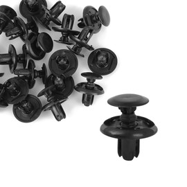 REPAIROCK 20pcs Plastic Black Retainer Push-Type Clips 91512-SX0-003 for Car Durable Material Auto Replacement Parts