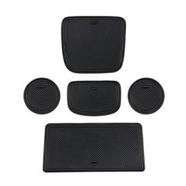 Fit for Toyota Yaris Cross Pocket Mat (yariscross MXPB10 MXPJ10 2020 ~ present) Interior Rubber Mat for Car Specific Door Pocket Mat Rubber Mat Console Mat Interior Parts Noise Prevention (Black)
