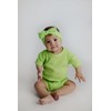 Three Little Tots- Waffle Knit Knotted Headband (Lime Green)