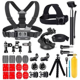 YEHOLDING 25 in 1 Accessories for GoPro, Accessories for GoPro Hero 12 11 10 9 8 Max 7 6 5 4 3 SJ4000 and Other Sports Cameras