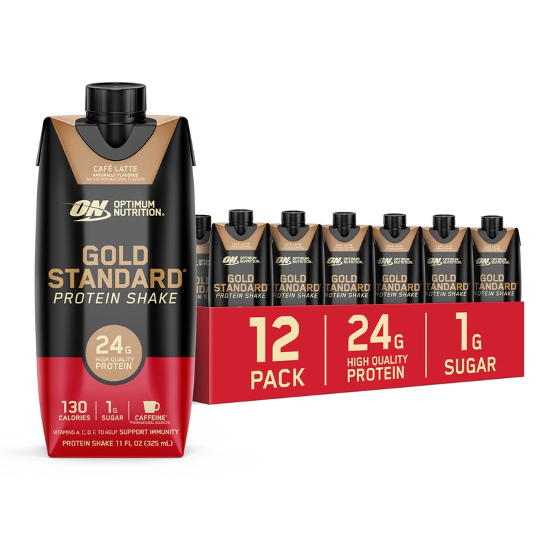 Optimum Nutrition Gold Standard Protein Shake, 24g Protein, Ready to