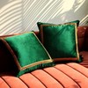 DezignicoHome Decorative Velvet Throw Pillow Covers for Sofa Couch Bed