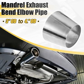 X AUTOHAUX 2pcs Car Mandrel Exhaust Elbow Pipe Concentric Reducer 3" to 4" OD