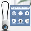 Anweller Fingerprint Cable Lock, Padlock with 38 cm Steel Cable,