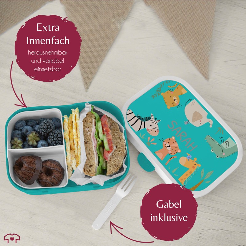 Children's Campus Lunch Box for Mepal - Zoo Animals Africa