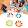 Qcwwy DIY Petal Paper Bowls, Cute Flower Cups, Stackable, 50pcs,
