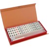 Travel Mahjong Game Set Mini,4 Blank Tiles Support More Gameplay,