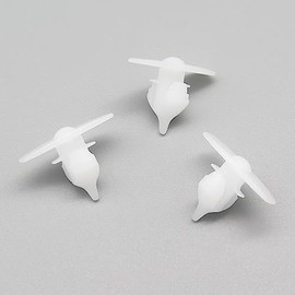 VVO Fasteners White Plastic Clips Front Door Seal Clips Compatible with Some Volkswagen Transporters (Pack of 10 Clips)