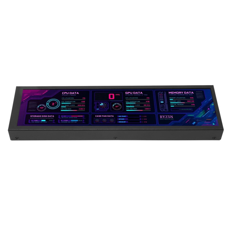 8.8inch IPS LCD Monitor 1920 X 480 CPU GPU SSD