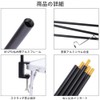 Lantern Stand, Lantern Pole, Double Hook, Foldable, Aluminum, Camping Light
