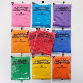 TOTA Premium Holi Colours - Holi Giftbox - Holi ke Rang - 100% Natural & Child Safe - Lab Tested Certified - 10 Vibrant Colours & Smooth Texture (50g [Pack of 10])