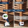 4 Pack Leveling Casters with Ratchet Handle, Adjustable Heavy Duty