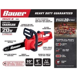 Bauer 20v Hypermax Lithium Chainsaw
