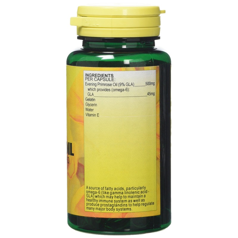 Health Plus Evening Primrose Oil 500mg Omega-6 Supplement - 90
