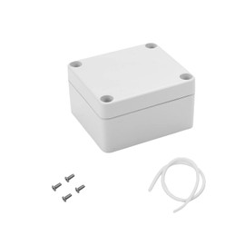 Heyiarbeit 1Pcs 63x58x35mm/2.48" x 2.28" x 1.38" ABS White Dustproof Electronic Junction Box Switch Shell Enclosure Project Box Case DIY Box Junction Case Enclosure