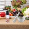 1 Grinding Bowl, 1 Grinding Bottle, Pepper Grinder, Garlic Masher,