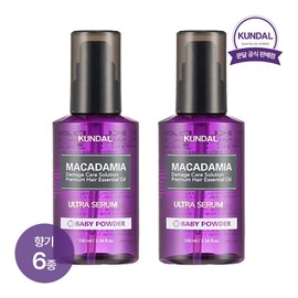 쿤달 마카다미아 울트라 헤어세럼 100ml x2개(향 6종 택 1) Kundal Macadamia Ultra Hair Serum 100ml x2 (Choose 1 of 6 Scents)