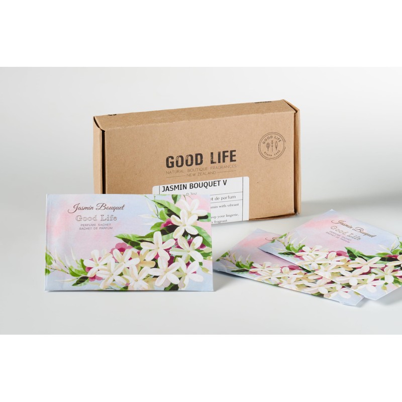 Good Life Jasmine Bouquet Scented Sachets | 12 Bags