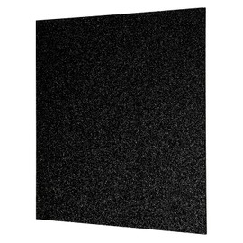 QUARKZMAN Pack of 1 Black Glitter Acrylic Sheets 1/8 Inch Thickness 12 Inch x 12 Inch Glossy PMMA Fluorescent Plastic Sheets Extruded Transparent Blanks for DIY Crafts