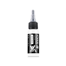 Kokkai Sumi Tattoo Ink, Premium Quality, Precision Medium Viscosity, Rich Hue, Quick Healing, Acrylic-Free, Water-Based, Ready-to-Use Ink for Precision Tattooing (White Moon, 0.5 oz)