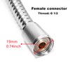 Ruimou Kitchen Faucet Pull Out Hose Stainless Steel Plated(M15&G1/2) 78inch
