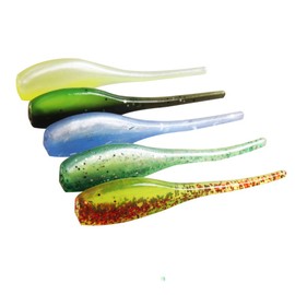 JOHNCOO Multi Color 50pcs Shad Crappie Baits Kits Artificial Soft Lures 2 inch Fishing Lures Plastics
